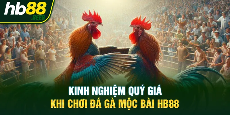 Kinh nghiệm quý giá khi chơi đá gà mộc bài Hb88